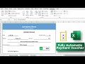 How To Create An Automatic Payment Voucher In Excel L Learn Accounting Pro Studio