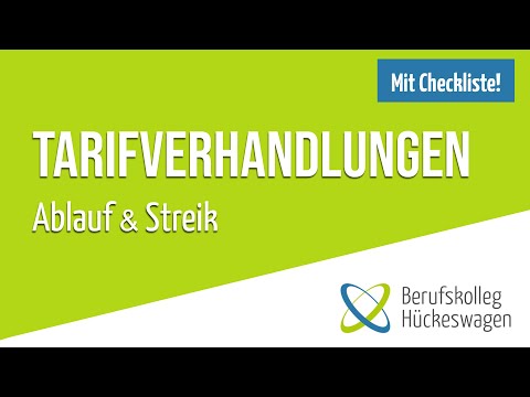 Tarifverhandlungen einfach erklärt | Ablauf, Streik, Aussperrung