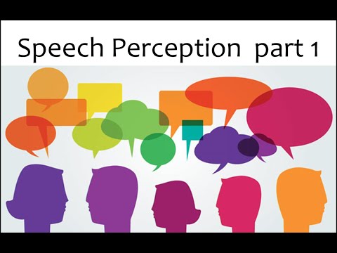 SLHS 1301 - Speech perception 1 - auditory hierarchy, segmentation, variance