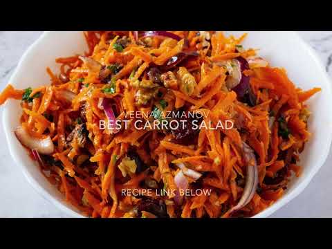 , title : 'French Carrot Salad Recipe - Salad with grated Carrots, Cranberries, Raisins, Walnuts'