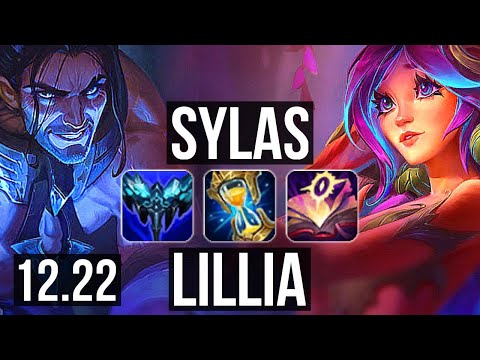 SYLAS vs LILLIA (MID) | 9/0/4, 7 solo kills, Legendary, 300+ games | KR Master | 12.22