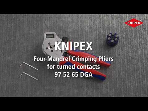 Four-Mandrel Crimping Pliers for turned contacts video