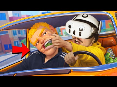 Кормлю ГРАНАТАМИ Плохих Клиентов в ТАКСИ! (TAXI DRIVER VR)