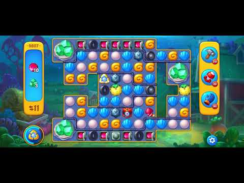 Fishdom level 9807 no boosters フィッシュダム ノーマル