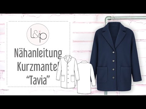 Nähanleitung lillesol women No.98 Kurzmantel Tavia - einen Mantel mit Revers und Kragen nähen