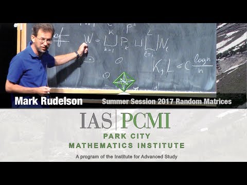 Mark Rudelson (4.1) Delocalization of the eigenvectors of random matrices, part 4.1