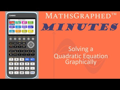 Solving a Quadratic Equation Graphically on the CG-50