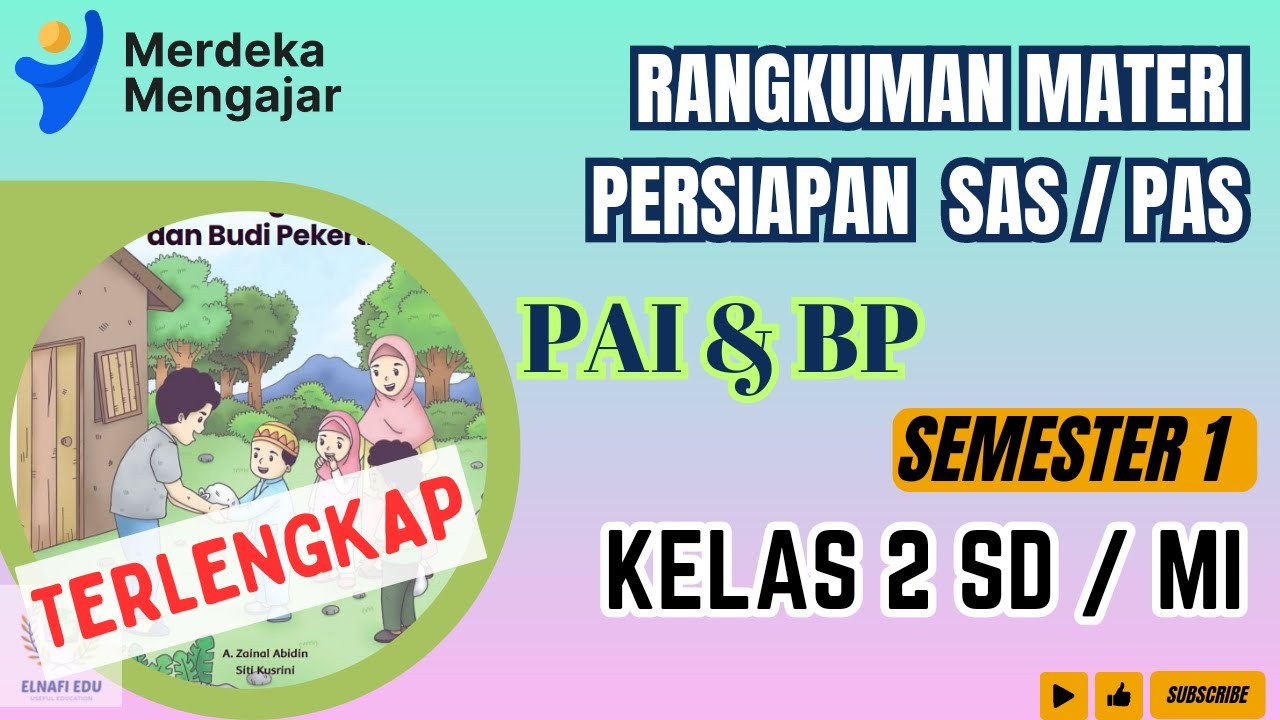 TERLENGKAP | Rangkuman materi PAI kelas 2 Semester 1 | Persiapan SAS/ PAS