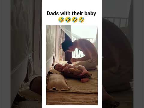 Dads with their baby 😍😆 #babyshorts #funnybabies #healthyparenting #baby #funny #funnyshorts