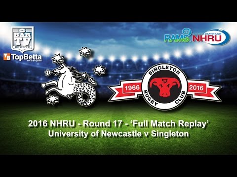 2016 NHRU Round 17 Full Match Replay - University v Singleton Bulls