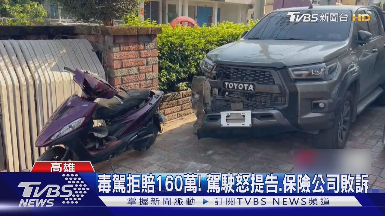 毒駕拒賠160萬駕駛怒提告！　保險公司敗訴　法院理由曝光