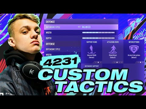FIFA 21 1ST IN THE WORLD 4-2-3-1 CUSTOM TACTICS + INSTRUCTIONS!