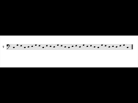 Lectures de notes en clé de Fa - 21 leçons - niveau 1