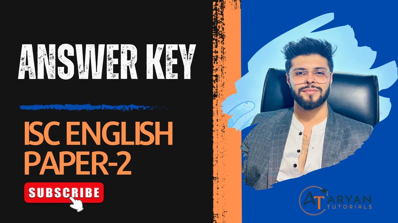 ISC English Paper 2 Answer Key 2024 |Complete Solutions & Analysis| Aryan Tutorials |Aryan Thacker|