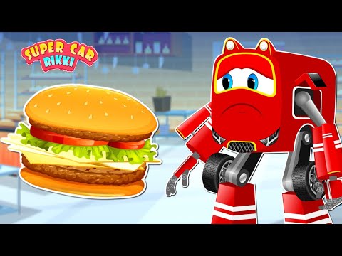 Supercar Rikki catches the Bakery Fraud and Says no to the Junk Food and Burger!