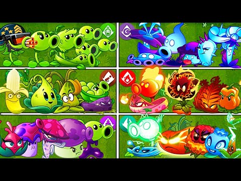Random 55 Plants_Peashooter Battles - Which Plants Will Win? - PvZ2 Plants vs Plants