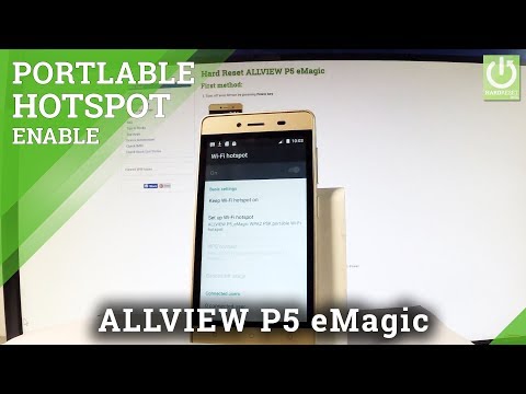 Allview P5 eMagic PORTABLE HOTSPOT INSTRUCTIONS