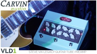 Video thumbnail for Steve Vai VLD1 Tube Preamp vs  Steve Vai Legacy 3 Tube Guitar Amplifier by Carvin Amps & Audio