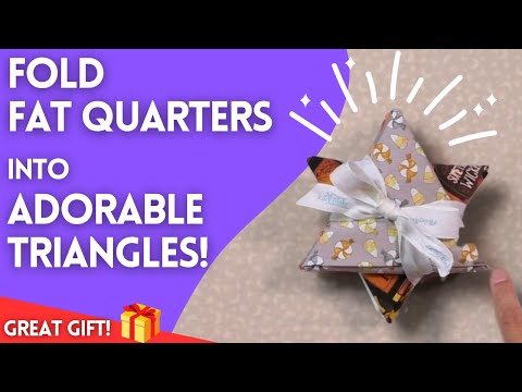 How to Turn Ordinary Fat Quarters into Adorable Triangles