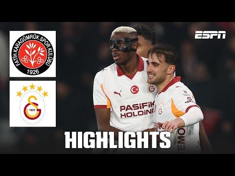 VICTOR OSIMHEN SCORES AGAIN! 🔥 Fatih Karagümrük vs. Galatasaray | Turkish Super Lig Highlights