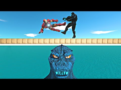 Clash at the Wall | Superheroes vs Shadow Itself in Heisei Arena - Animal Revolt Battle Simulator