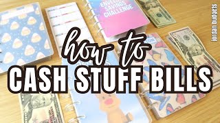 CASH STUFFING | HOW TO CASH STUFF BILLS | END OF MONTH HOW TO PAY W/ CASH | JORDAN BUDGETS