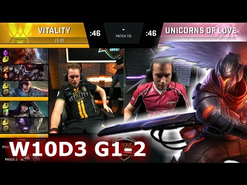 Vitality vs Unicorns of Love | Game 2 S7 EU LCS Spring 2017 Week 10 Day 3 | VIT vs UOL G2 W10D3