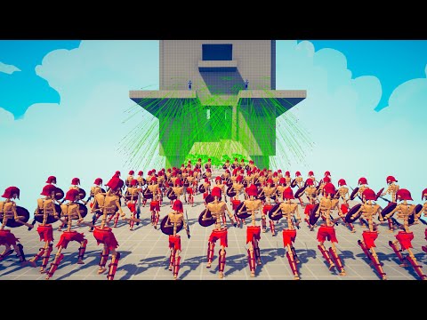 OP RANGED UNITS vs 100x SKELETONS | TABS - Totally Accurate Battle Simulator