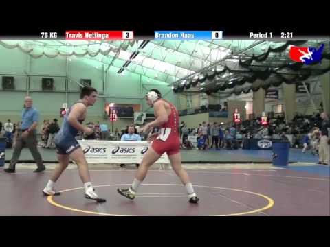 Travis Hettinga vs. Brandon Haas at 2013 ASICS FILA Cadet Nationals - GR