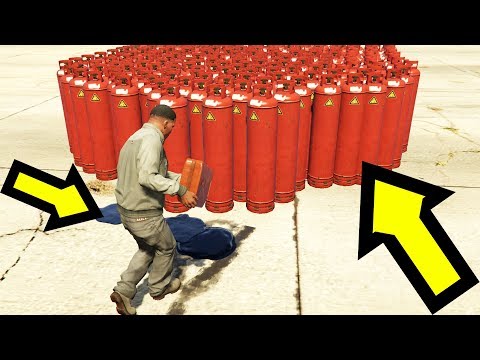 ما هو عدد القنابل الأقصى الذي سيوقف لعبة جي تي أي 5 عن الإشتغال ؟ | GTA V Bomb Explosion Test