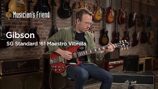 Video thumbnail for Gibson SG Standard '61 Maestro Vibrola Electric Guitar - All Playing, No Talking by Musician's Friend