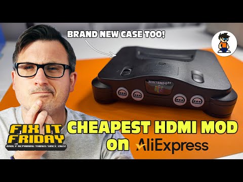 CHEAP Nintendo 64 HDMI Mod and New Shell on AliExpress - Install and Test