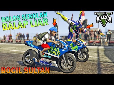 Elementary School Boy Skips School to Participate in Illegal Racing - GTA 5 SULTAN
