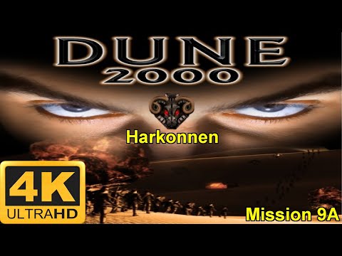 Dune 2000 - 4K60FPS - No Commentary - Harkonnen - Hard - Mission 9A