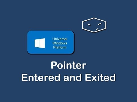 uwp pointer entered and exited with c and xaml