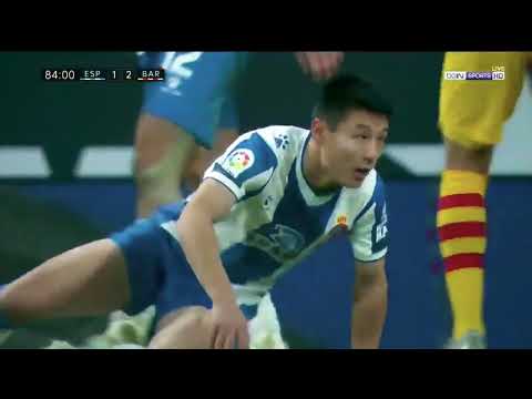 Wu Lei the Last minute scorer Against Barcelona   2019 HD HD the best goal in history.