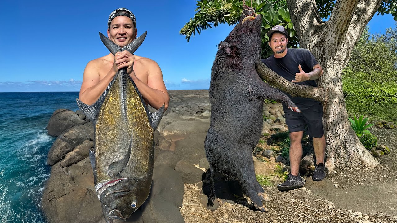 4 Days Spearfishing & Hunting Wild Boars in Rural Hawaii