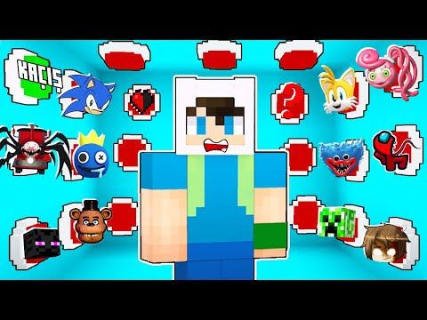 1000 GİZEMLİ BUTON SADECE 1 TANESİ KAÇIŞ - 😱 Minecraft