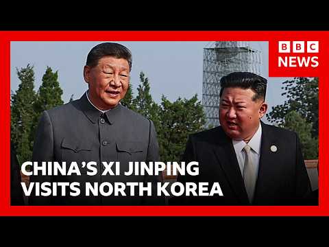 習近平罕見訪問北韓！與金正恩會面 | BBC News (China’s Xi Jinping lands in North Korea to meet Kim Jong Un in rare visit | BBC News)