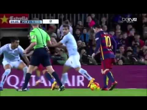 Barcelona vs  Celta de Vigo 6-1 en camp nou Pantalla completa de alta calidad 14/02/2016.