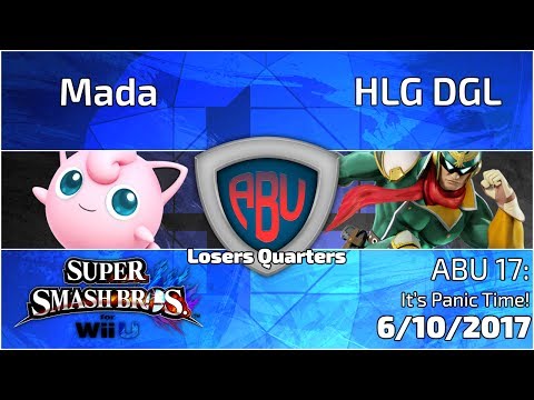 ABU 17: Mada (Puff) vs. HLG DGL (Falcon) - SSB4 Singles Losers Quarters