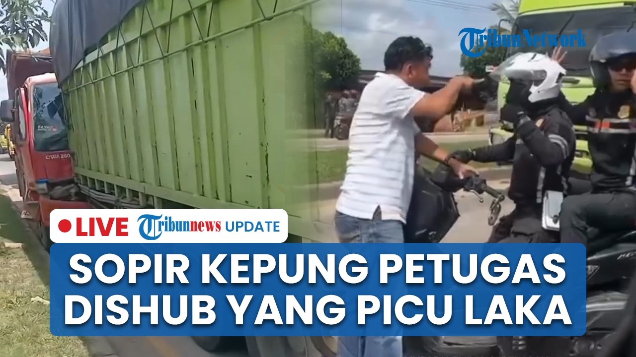 LIVE: Diduga Picu Insiden Laka Beruntun, Petugas Dishub Palembang Dikepung Sopir Truk yang Emosi