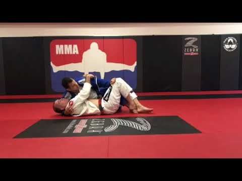 Half guard sweep Coral belt (Anibal Braga)