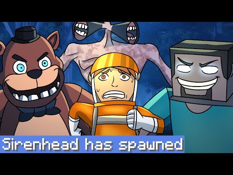 Minecraft but I download every horror mod (Siren Head, FNAF, etc.)