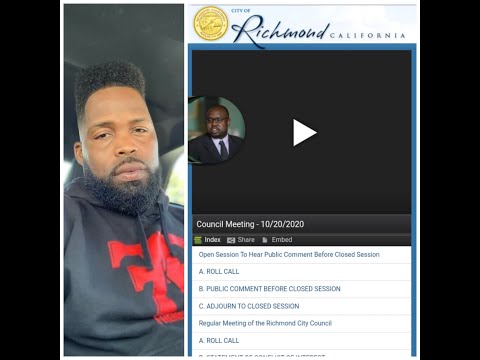 City of Richmond, CA "Jael Myrick" honors @OJtheSecurity RIP (DLabrie cousin) w/ Meeting Adjournment