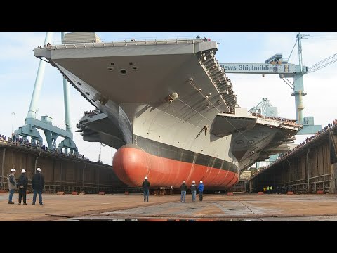 Life Inside Giant Shipyard Repairing Damaged US Aircraft Carrier