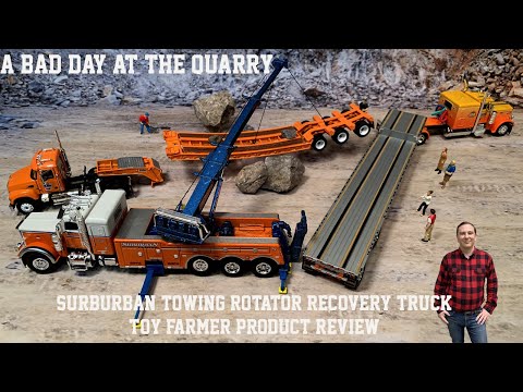 1:64th Scale DCP by First Gear Peterbilt 389 Century 1150 Rotator Suburban Towing Product Review