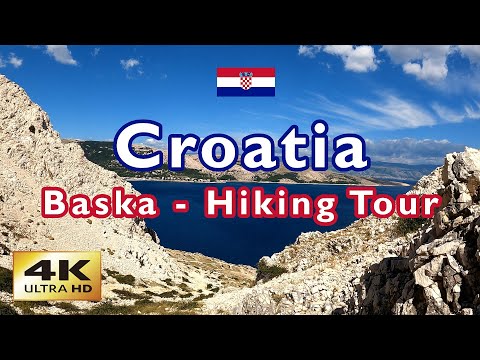 【4K】 Baska 🇭🇷 Croatia / Hrvatska - Hiking to Secret Beach
