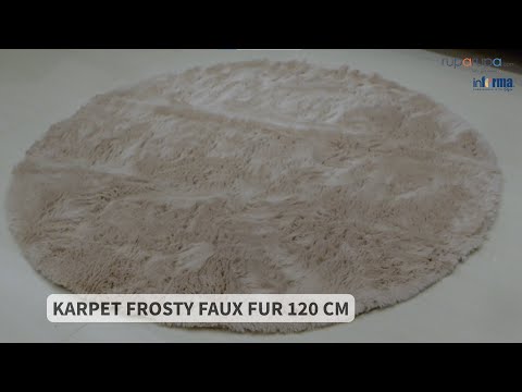 Gambar Informa Karpet 120 cm Frosty Faux Fur - Cokelat
