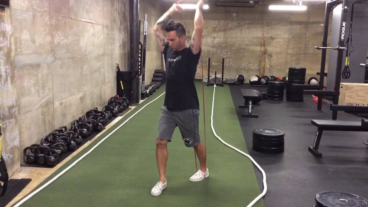 Overhead Tricep Extensions with a Resistance Band